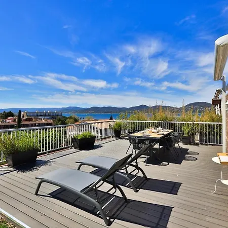 Avec Toit Terrasse Equipe Au Centre Tropez Vue 公寓 圣特罗佩
